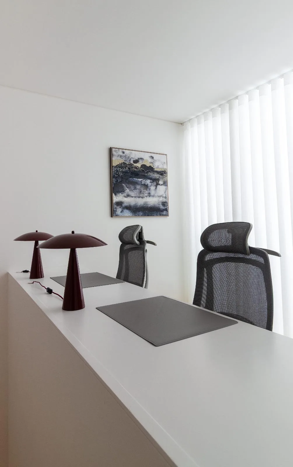 Study area with desk beside the window, Casa Branca, Funchal