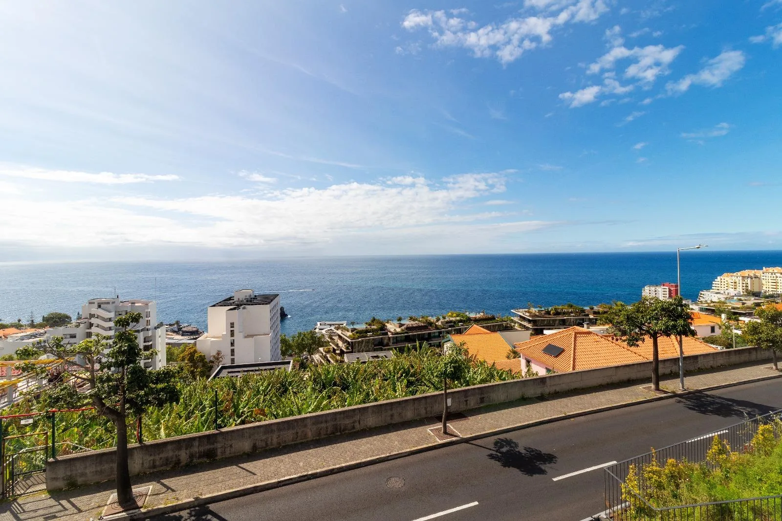 Open sea view over the Funchal coastline from the property, Casa Branca